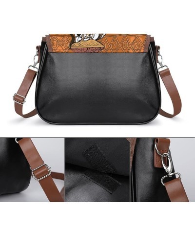 Fashion Crossbody Bags Women's Shoulder Bags Classic City Leather Satchels Hobo Bags American Flag Color3 $21.92 Hobo Bags