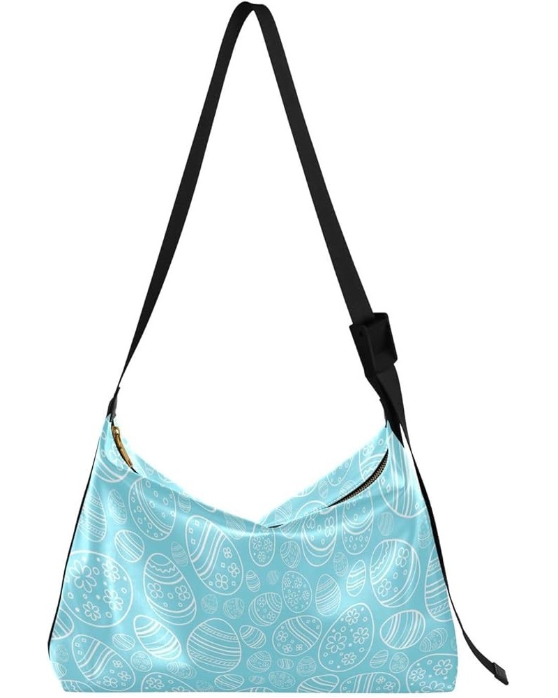 Easter Pattern with Easter Motifs Womens Shoulder Bags Boys Shoulder Bags Crossbody Waterproof Waterproof Bag Easter Holiday ...