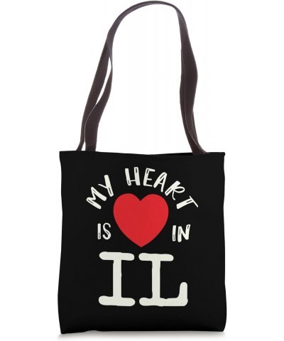 Proud State My Heart Is In IL Illinois Tote Bag $11.61 Totes