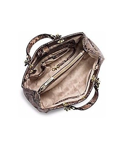 Cynthia MEDIUM Embossed-Leather Satchel DARK KHAKI $156.09 Satchels