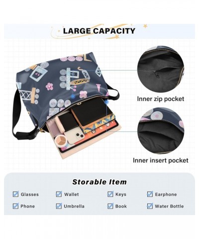 Tigers on A White Background Men Waterproof Crossbody Bag Womens Crossbody Bag Large Sling Bag Toy Cars Dark $16.51 Hobo Bags