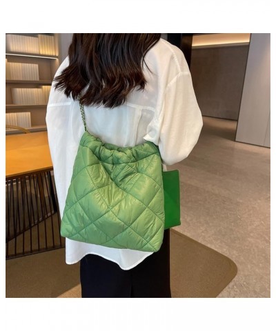 Women Tote Bag Large Capacity Nylon Clutch Bag Fashionalbe Crossbody Bag Embroidery Thread Simple Female Handbag for Green $8...