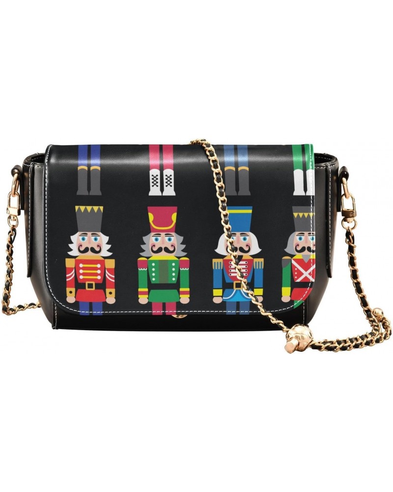 Christmas Nutcracker Crossbody Bags for Women Leather Purse Shoulder Bag Handbag for Gifts Daily Work $16.80 Shoulder Bags