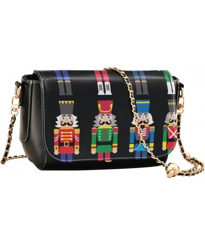 Christmas Nutcracker Crossbody Bags for Women Leather Purse Shoulder Bag Handbag for Gifts Daily Work $16.80 Shoulder Bags