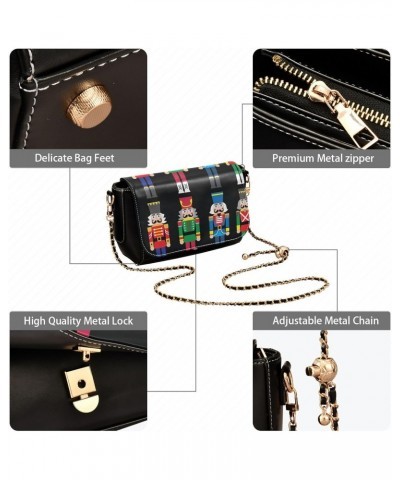 Christmas Nutcracker Crossbody Bags for Women Leather Purse Shoulder Bag Handbag for Gifts Daily Work $16.80 Shoulder Bags