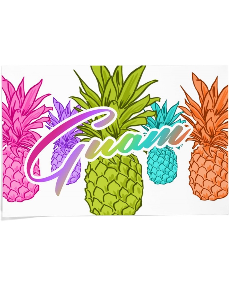 24x36 Inch Giclee Print, Guam, Rainbow Pineapples $23.50 Totes