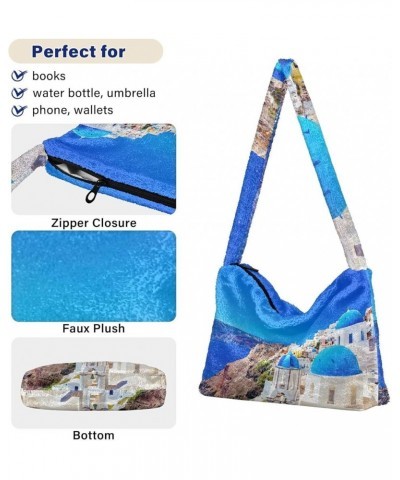 Tropical Pineapples Palm Leave Women's Bag, Comfy Shoulder Bag, Shoulder Handbag Women Iya Town Santorini Greece $14.74 Totes