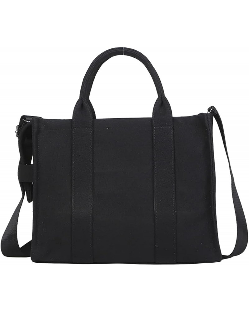 Ladies Handbags Large Capacity Tote Bags Shopping Bags Simple Tote Shoulder Bags Black Tote Bags Black $13.44 Totes