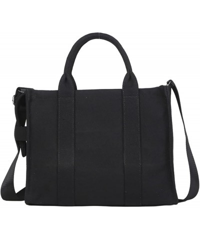 Ladies Handbags Large Capacity Tote Bags Shopping Bags Simple Tote Shoulder Bags Black Tote Bags Black $13.44 Totes