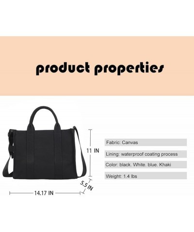 Ladies Handbags Large Capacity Tote Bags Shopping Bags Simple Tote Shoulder Bags Black Tote Bags Black $13.44 Totes