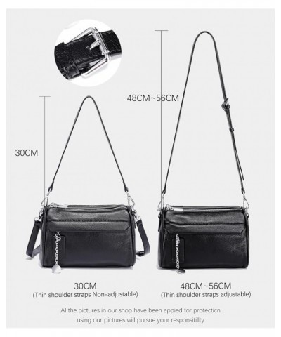 TOP FORWARD Simple Fashion Chain Zipper Handbags Soft Leather Top-handle Bag For Women Small Underarm Messenger Crossbody Bla...