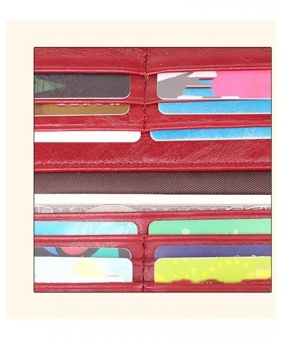 Genuine Leather Business Wallets, Women's Wallets, Money Organisers, Money Clips, Card-Cases, Blocking Wallet (Color : Green)...