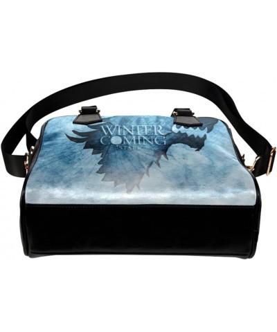 House Stark Winter Is Coming Print High-grade PU Leather Female Women Shell Shoulder Handbgas Crossbody Bags $16.19 Shoulder ...