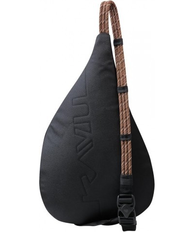 Mini Rope Sling Pack with Adjustable Rope Shoulder Strap Jet Black $23.95 Crossbody Bags