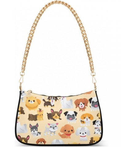 Shoulder Bag Cartoon Funny Dog Pattern Women Clutch Handbag Shoulder Purch Date Chain Bag Tote Bag Spring Holiday Birthday Gi...