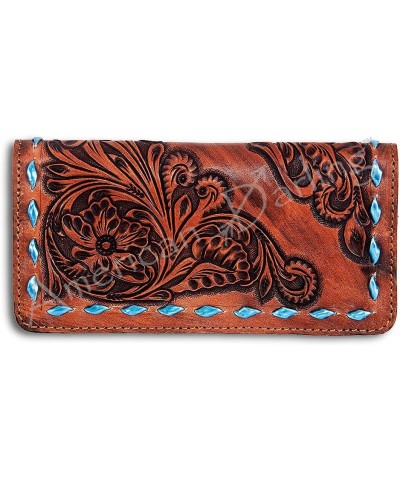 ADBG497BR2 Wallet Hand Tooled Genuine Leather Women Bag Western Handbag Purse $39.24 Handbags