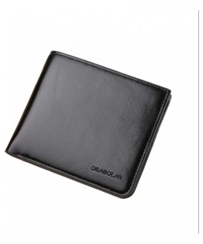 Business Card Case Leather Multifunction Bank Holder Credit Passport Organizer Wallet (Color : Black Horizontal) $42.20 Wallets