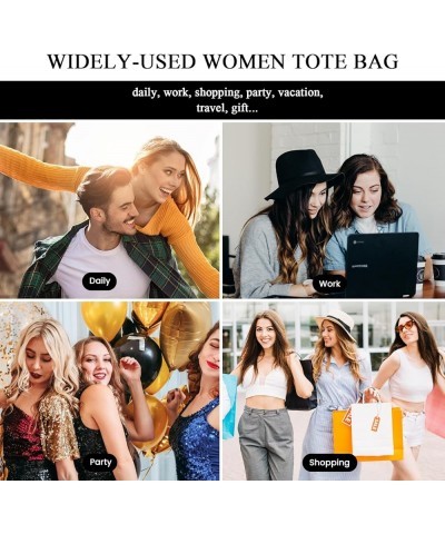 The Tote Bag for Women, Leather Tote Bag with Zipper Mini Personalized Top Handle Crossbody Handbags (Black) White $31.77 Totes