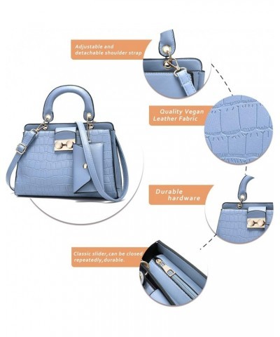 Women classics Top Handle Handbag Crossbody Casual Purse Satchel Tote D Blue $10.70 Shoulder Bags