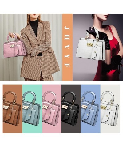 Women classics Top Handle Handbag Crossbody Casual Purse Satchel Tote D Blue $10.70 Shoulder Bags