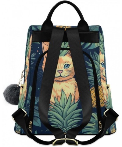 Cute Pineapples Cats Backpack Purse for Women Travel Casual Daypack College Bookbag Work Business Ladies Shoulder Bag $17.20 ...