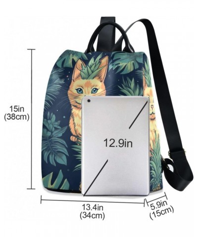 Cute Pineapples Cats Backpack Purse for Women Travel Casual Daypack College Bookbag Work Business Ladies Shoulder Bag $17.20 ...