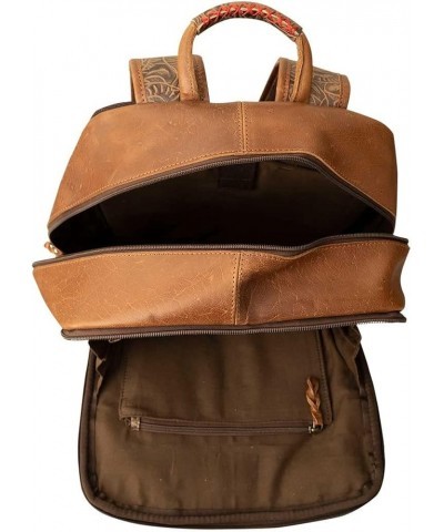 Women's Compact Multi-Function Leather Kai Collection Backpack, Tan, One Size One Size Tan $41.60 Backpacks