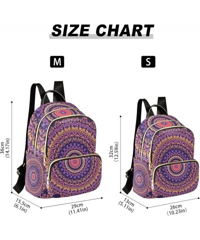 Colorful Green Paisley Print Quilted Backpacks Backpack Purse for Women Small Size Small Travel Purse Colorful Symmetrical Pu...