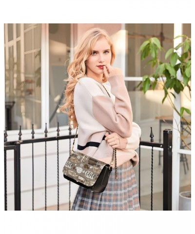 Fashion Coffee Crossbody Bags for Women Handbag Leather Purse Shoulder Bag for Daily Gifts Work $22.39 Shoulder Bags