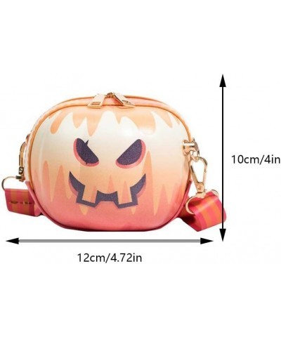 Novelty Cartoon Crossbody Purse Wide Adjustable Strap Halloween Gift Candy Bag Women Pumpkin Shoulder Bag Smirk $10.61 Should...