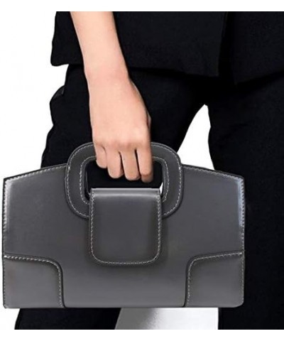 Women Top Handle Satchel Vintage Crocodile Pattern Handbag Clutches Casual Leather Embossed Shoulder Bag 358+gray $17.50 Clut...