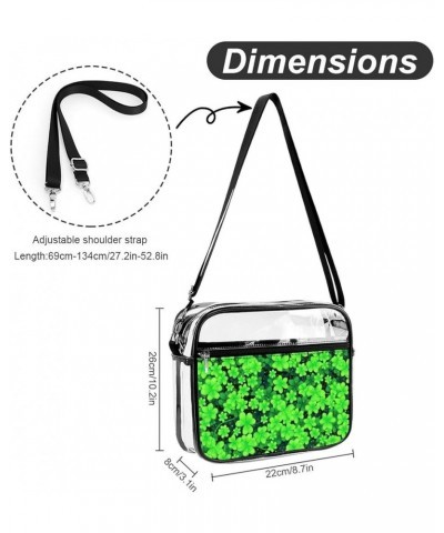 Large Fashion Shoulder Bag Transparent Crossbody Bag With Adjustable Strap Color858 $15.85 Totes