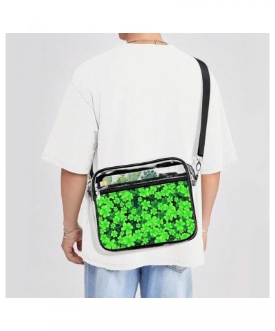 Large Fashion Shoulder Bag Transparent Crossbody Bag With Adjustable Strap Color858 $15.85 Totes