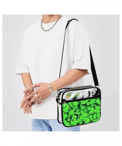 Large Fashion Shoulder Bag Transparent Crossbody Bag With Adjustable Strap Color858 $15.85 Totes