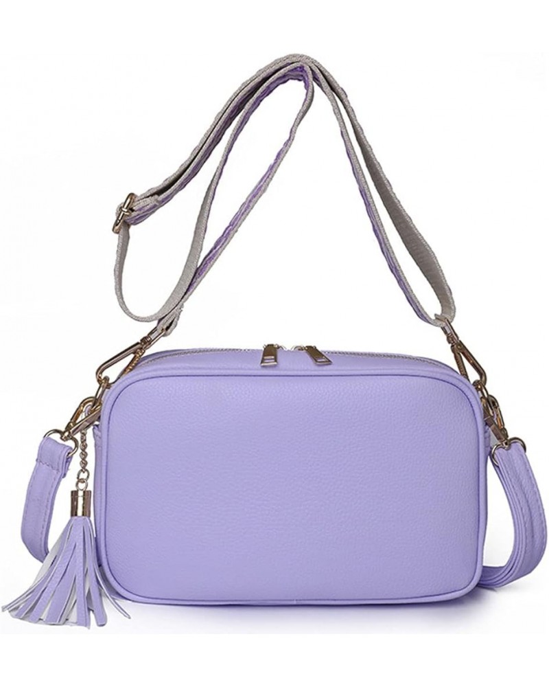 Crossbody Bags for Women Designer Tassel Leather Handbags With 2 Adjustable Strap Shoulder Bags,Lightweight Purses Purple $33...