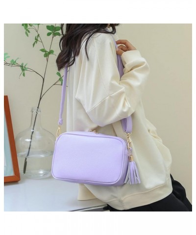 Crossbody Bags for Women Designer Tassel Leather Handbags With 2 Adjustable Strap Shoulder Bags,Lightweight Purses Purple $33...