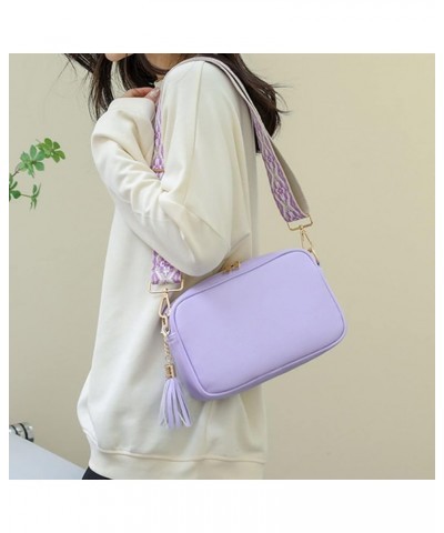 Crossbody Bags for Women Designer Tassel Leather Handbags With 2 Adjustable Strap Shoulder Bags,Lightweight Purses Purple $33...