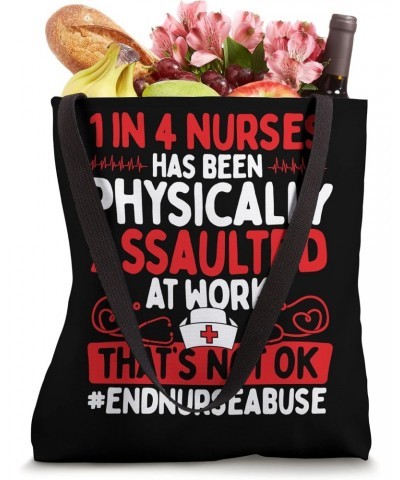 Nurse Abuse Survivor Assault Thats no Ok Cardiac Nurse Tote Bag $14.70 Totes