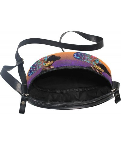 Round Crossbody Bags For Women Multi Purpose Crossbody Bag Phone Purses Traveling Cross Body Bag Shoulder Bags Color 7 $11.01...