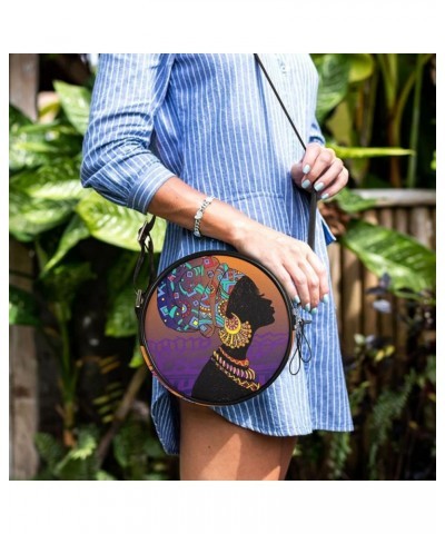 Round Crossbody Bags For Women Multi Purpose Crossbody Bag Phone Purses Traveling Cross Body Bag Shoulder Bags Color 7 $11.01...