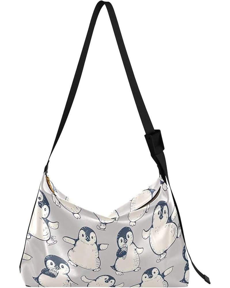 Bunny Butterfly Peonies Rabbit Print Soft PU Leather Hobo Bags Cross Body Men Bag Animal Print Women Purse Monochrome Cute Pe...