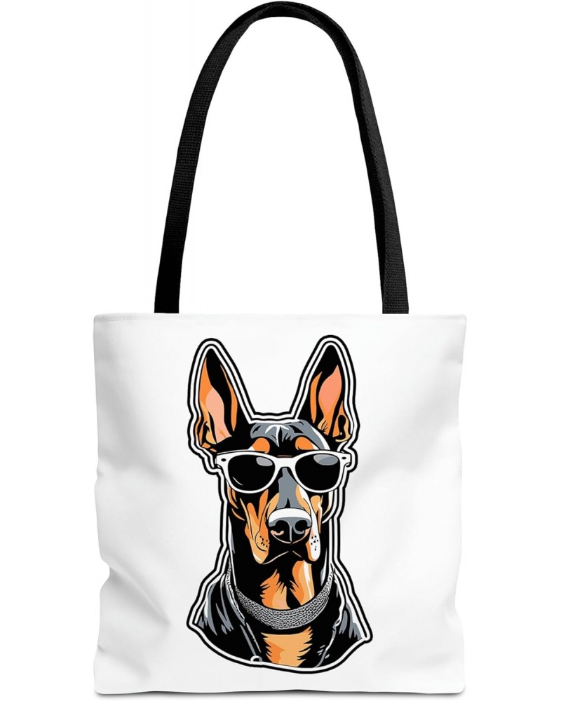 Dobermann Tote Bag for Women Men Casual Tote Bag Cloth Canvas Shopping Bags with Handles Cute Bags Everyday Use 16" x 16" Aes...