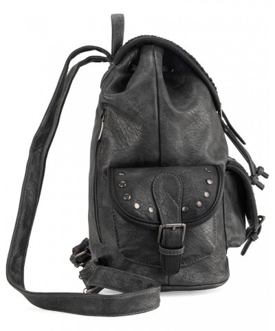 Backpack Purse for Women Soft Washed Leather Drawstring Casual Travel Backpacks Washed Leather-dark Grey $19.35 Backpacks