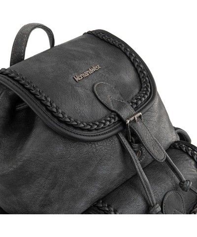 Backpack Purse for Women Soft Washed Leather Drawstring Casual Travel Backpacks Washed Leather-dark Grey $19.35 Backpacks