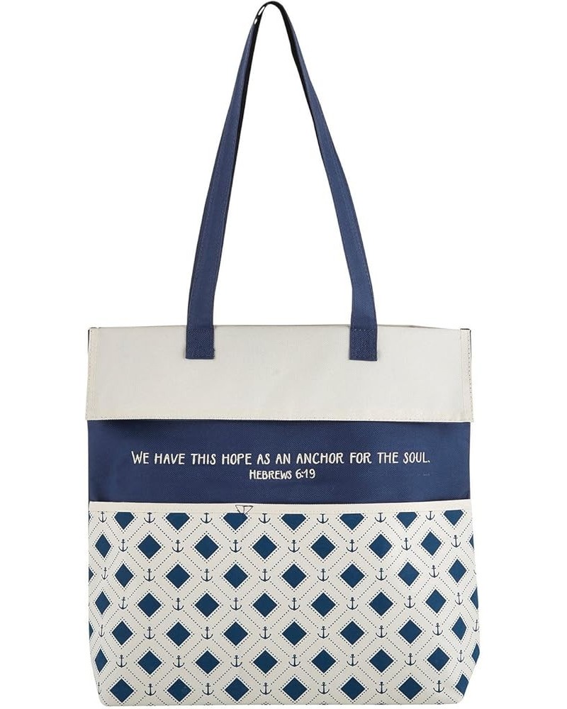 unisex-adult Inspirational CanvasPurse/Tote Bag Hope as an Anchor - Scripture $12.04 Totes