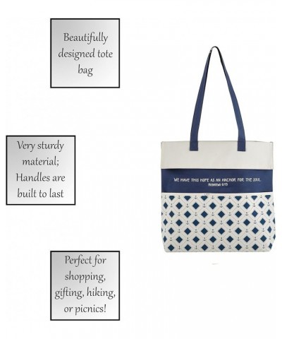 unisex-adult Inspirational CanvasPurse/Tote Bag Hope as an Anchor - Scripture $12.04 Totes