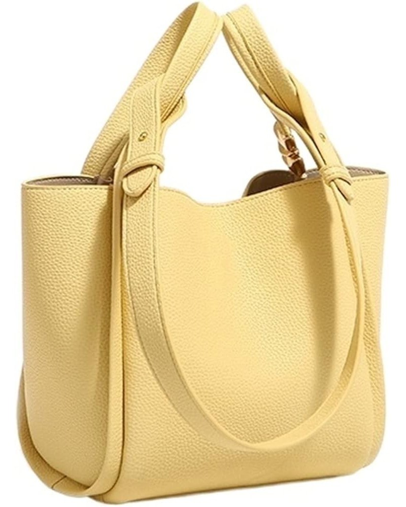 Fashion Crossbody Bag for Women Handbag Womens Shoulder Bag (Color : Brown) Yellow $53.67 Shoulder Bags