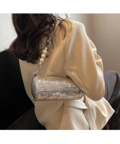 Y2K Fashion Handbag for Women, Shoulder Handbags Aesthetic Top Handle Bag Trendy Women Ladies Crossbody Bag Fashion Silver $1...