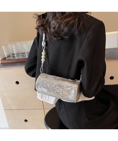 Y2K Fashion Handbag for Women, Shoulder Handbags Aesthetic Top Handle Bag Trendy Women Ladies Crossbody Bag Fashion Silver $1...