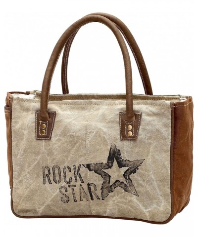 Myra Bags Rock Star Upcycled Canvas Hand Bag S-1045 $22.51 Shoulder Bags